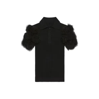Givenchy Pompom detail Polo Top
