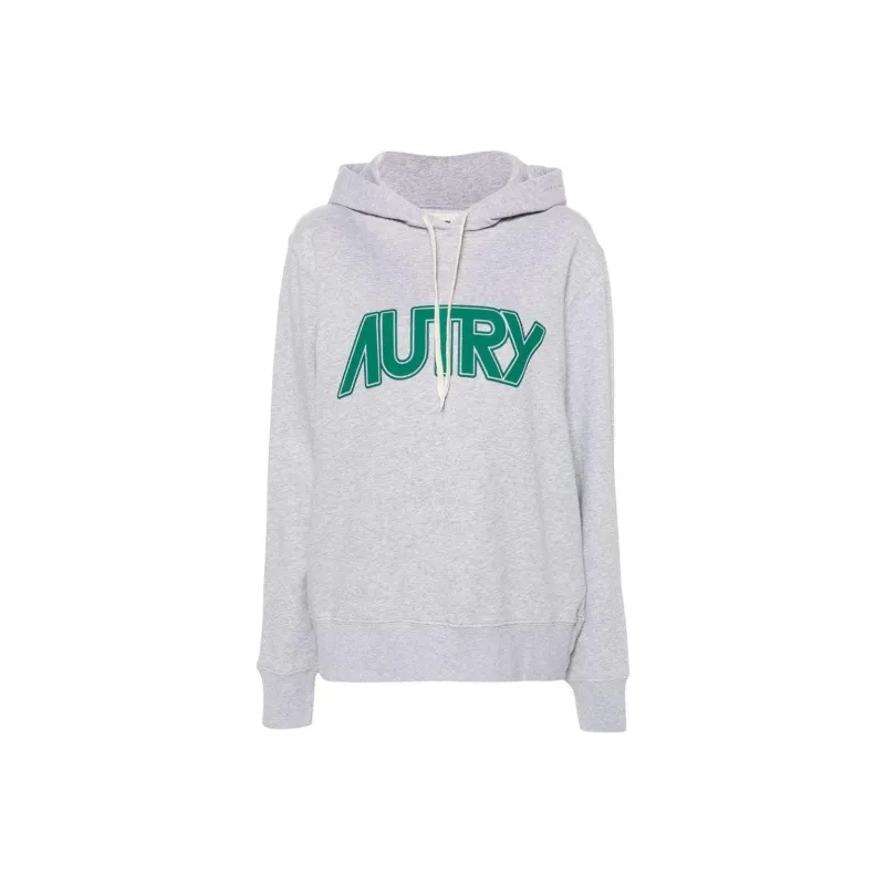 AUTRY Logo Printed Drawstring Hoodie-0