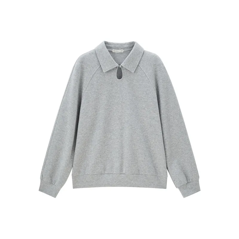 UNIQLO Polo Shirt Women's Light Heather Gray-0