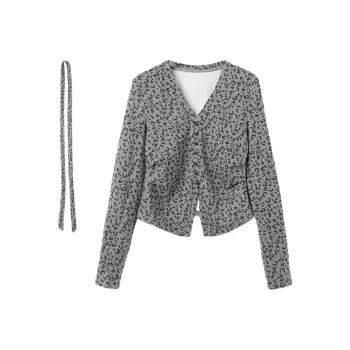 SETIROM Shirt Women's Leopard Print