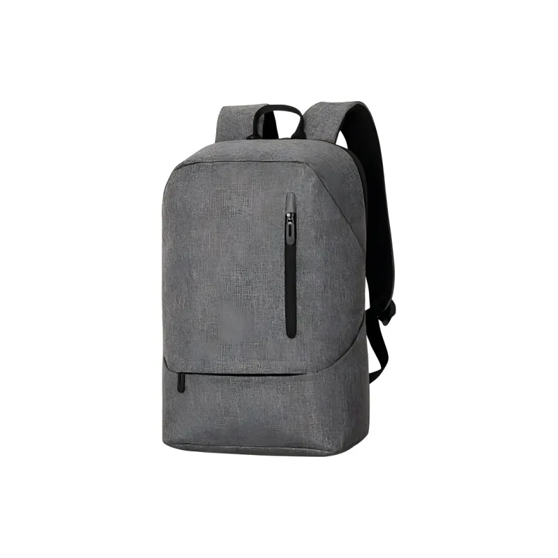 HP HUIPU Polyester Backpack Unisex Gray-1
