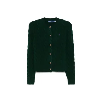 Polo Ralph Lauren Pony Embroidered Cable Knit Cardigan