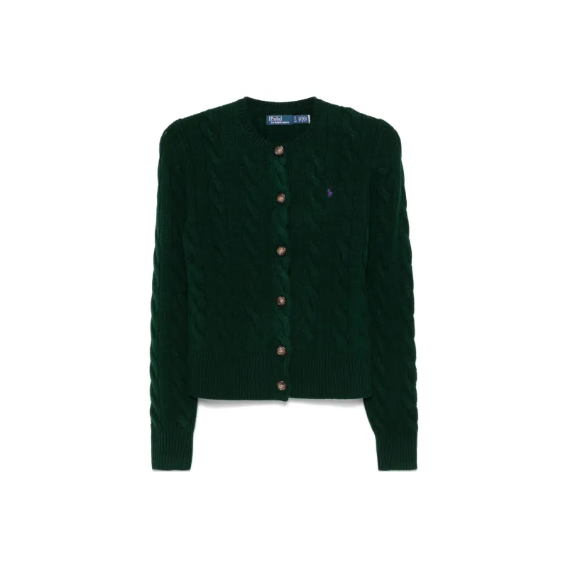 Polo Ralph Lauren Pony Embroidered Cable Knit Cardigan-0
