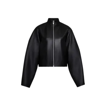 Alaia Cropped Leather Jacket