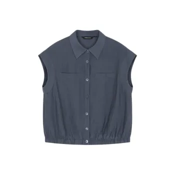 Mo Han Yi Mei Shirt Women's Blue Gray