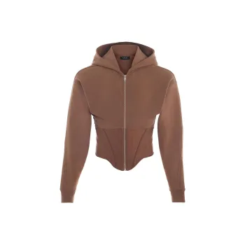Mugler Corset waist Hooded Jacket