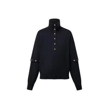 LOUIS VUITTON SS25 Cashmere Sweater Women's Black