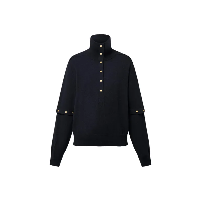 LOUIS VUITTON SS25 Cashmere Sweater Women's Black-0