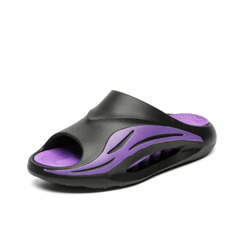 OUGLEMEN Slip Resistant Odor Resistant Slide Slippers Unisex-22