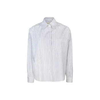 WEEKEND MaxMara Aureo Striped Long Sleeved Poplin Shirt
