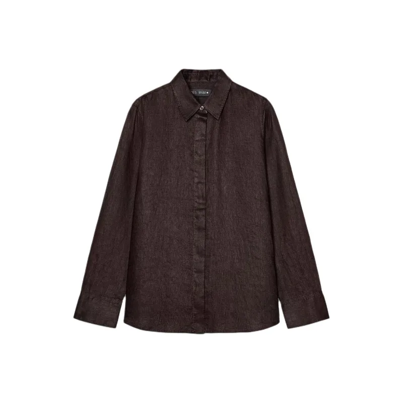 ZARA Shirts Women's Brown-0
