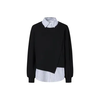 JZ. ANNAKRO Sweatshirt Women's Plain Black
