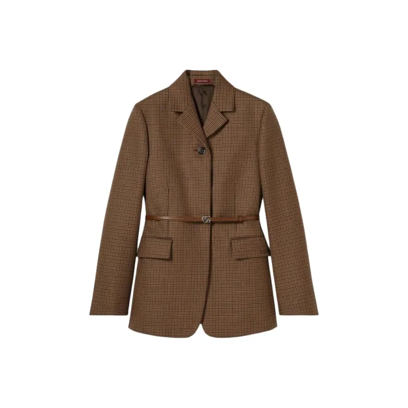 GUCCI SS25 Jackets Coats Women's Beige Brown-0