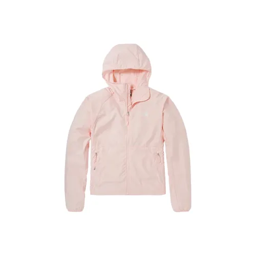 A BATHING APE® logo-patch drawstring hoodie Green Alaias Coats Women's Pink