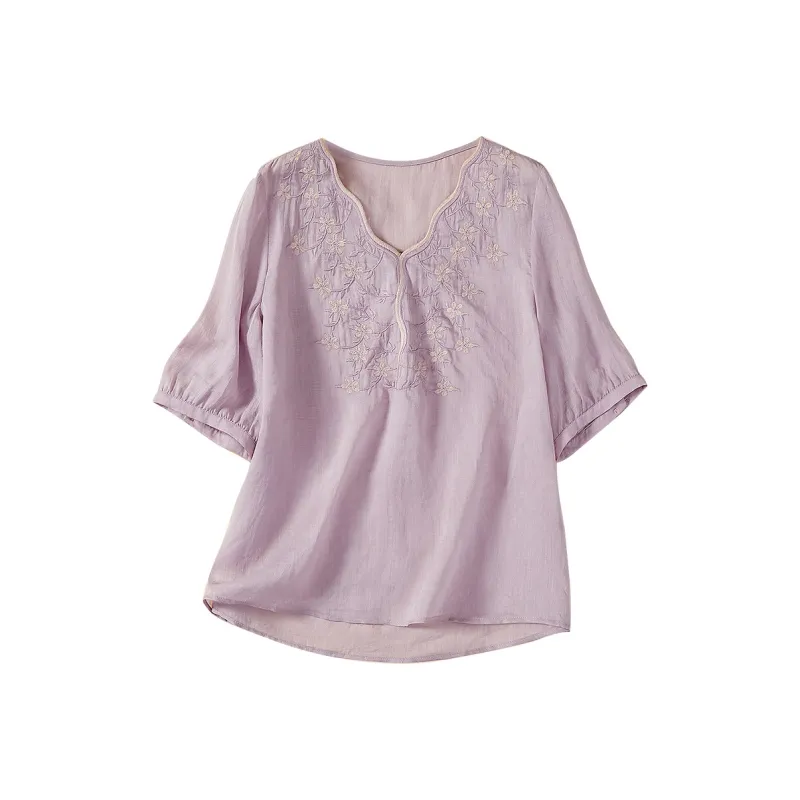 TOUCH Shirt Women's Pink Purple-0
