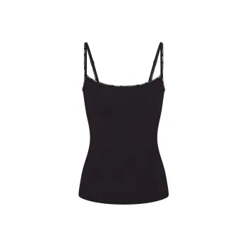 SKIMS x DOLCE&GABBANA FW24 Capsule Collection Cotton Jersey Scoop Neck Cami Camisole Women's ONYX/Onyx