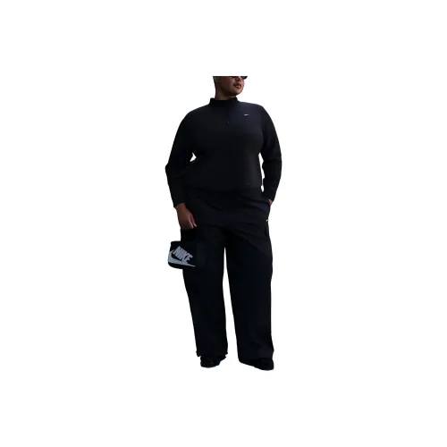 Nike Sportswear Phoenix Plush Women's Slim Long Sleeve Cozy Fleece 1/2 Zip Top Plus Size