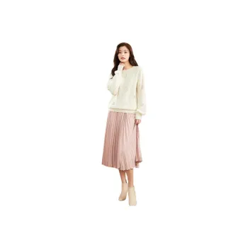MIHUANG Cashmere Sweater Women's Raw White