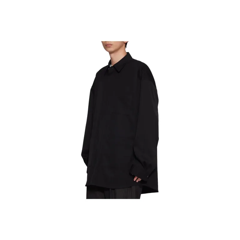 Lemaire Long Shirt 'Caviar'-0