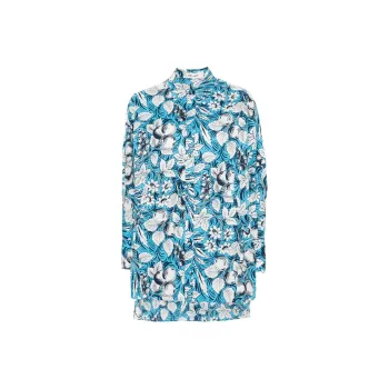 DVF Diane Von Furstenberg Caleb Botanical print Shirt