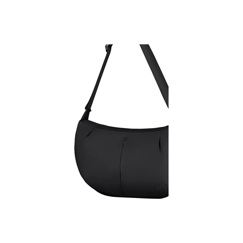 New Balance NB Grey Fabric Crossbody Bag, Shoulder Bag Unisex Black-4