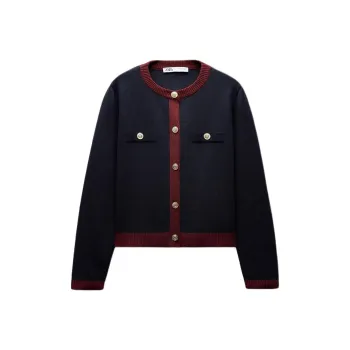 ZARA Jackets Coats Women's Dark Marine Blue