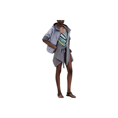 HERMES Jackets Coats Women's Blue