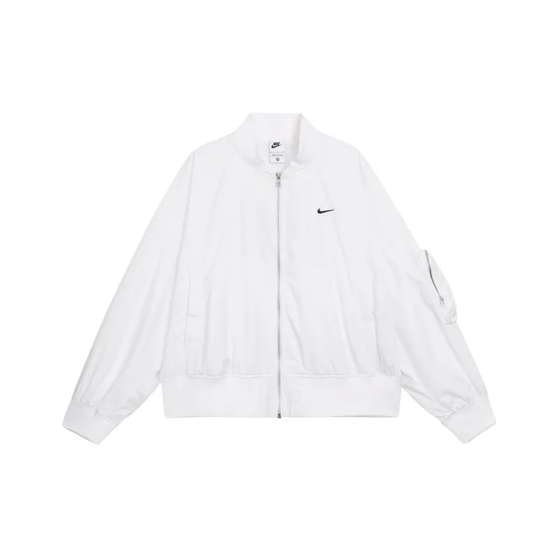 Nike Sportswear Essentials Series Jackets Coats Women's White-0