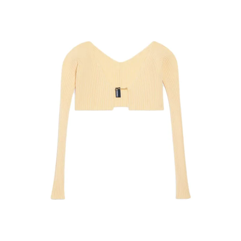 Jacquemus La Maille Pralu Cardigans Light Yellow-0