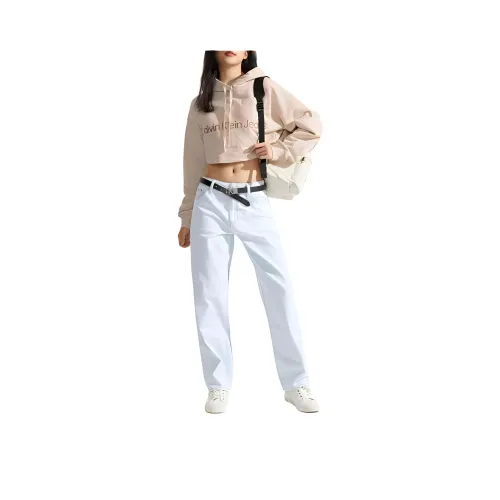 CALVIN KLEIN Sweatshirt Women's Ivory Yellow