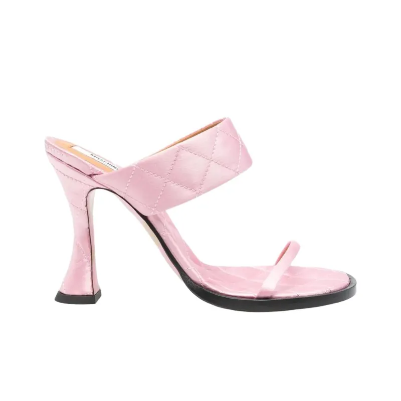 MOSCHINO Slide Slippers 10.5cm Women's Pink-1