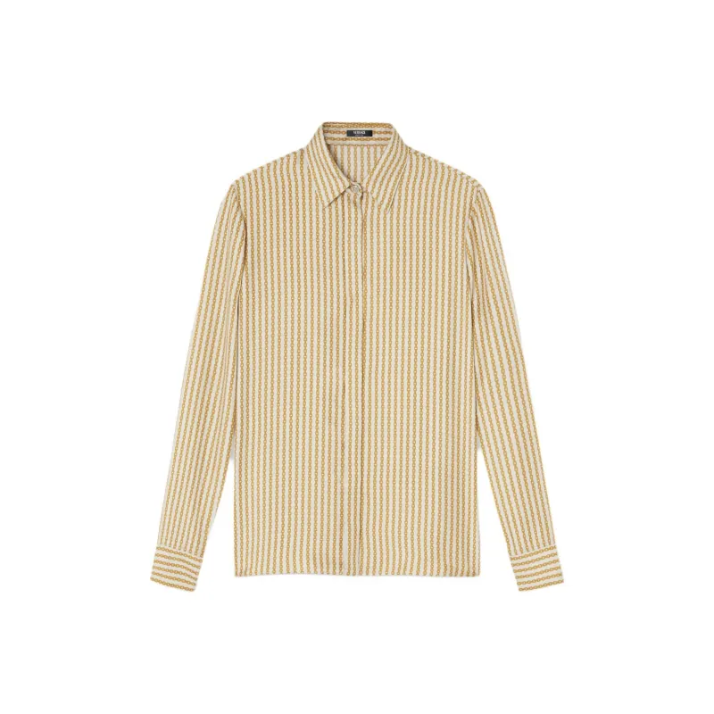 VERSACE Chain Printed Long Sleeved Shirt-0