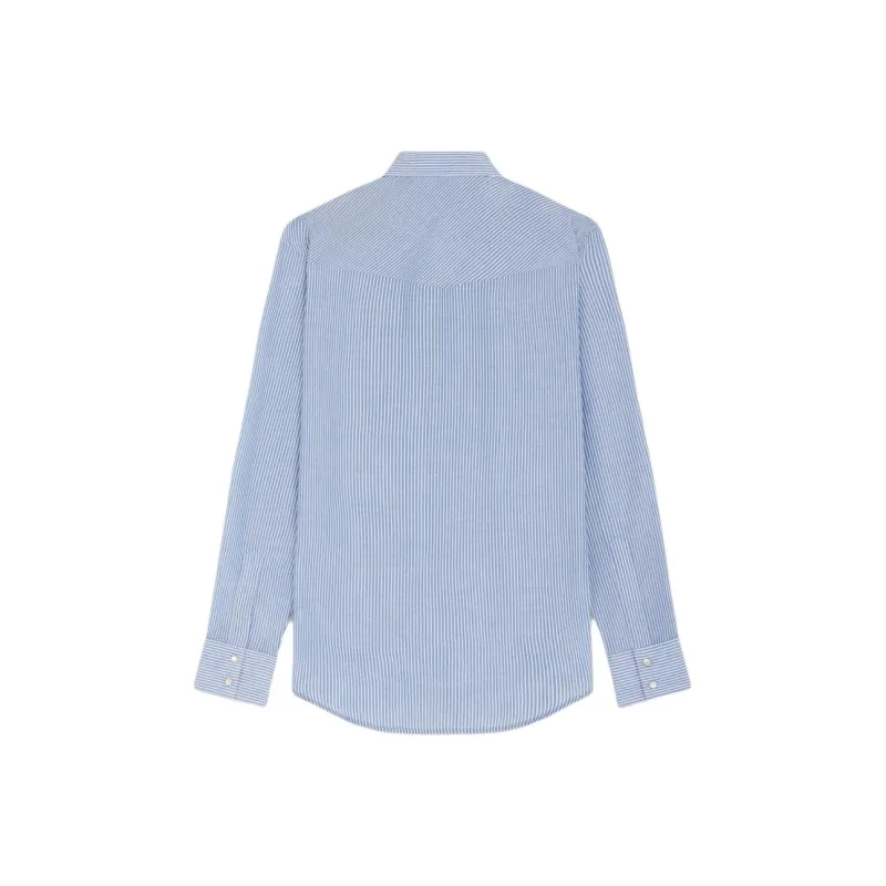 CELINE Shirts Men Blue-1