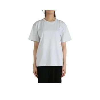 Alexander Wang Essential Ss Puff Logo & Bound Neck Tee Heather Grey