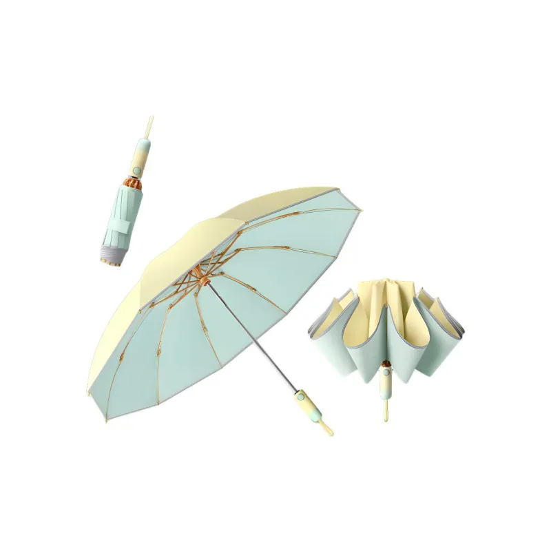 Imono Lightweight, Sun Protection, Compact, Stylish, Reinforced Thickened Folding Umbrella-0