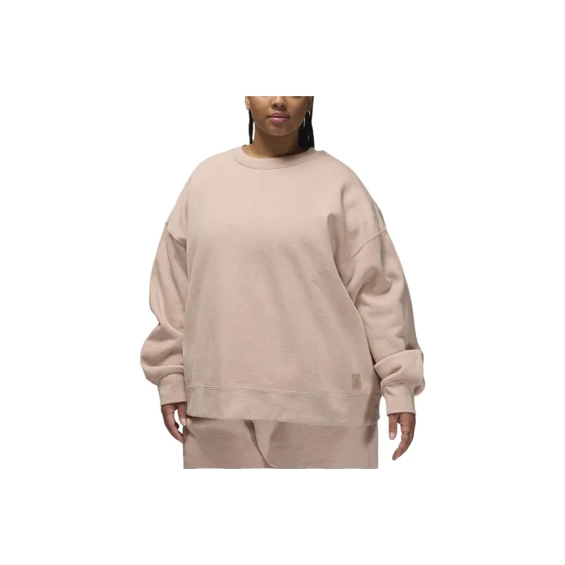Jordan Flight Fleece Sweatshirt Women's Medium Brown-0