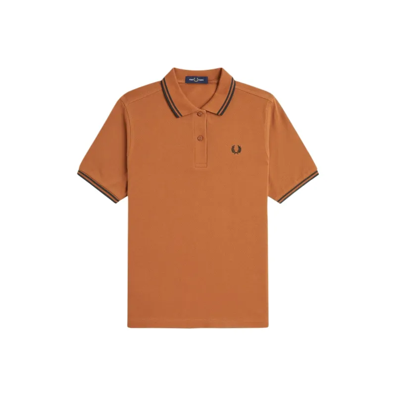 FRED PERRY FW24 Polo Shirt Women's Brown-0