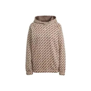 Adidas All Szn X Logomania Hoodie Sweatshirt Women's Brown