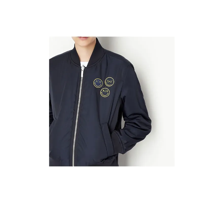 ARMANI EXCHANGEAE x SMILEYWORLD FW22 Jackets Coats Women's Dark Blue-4