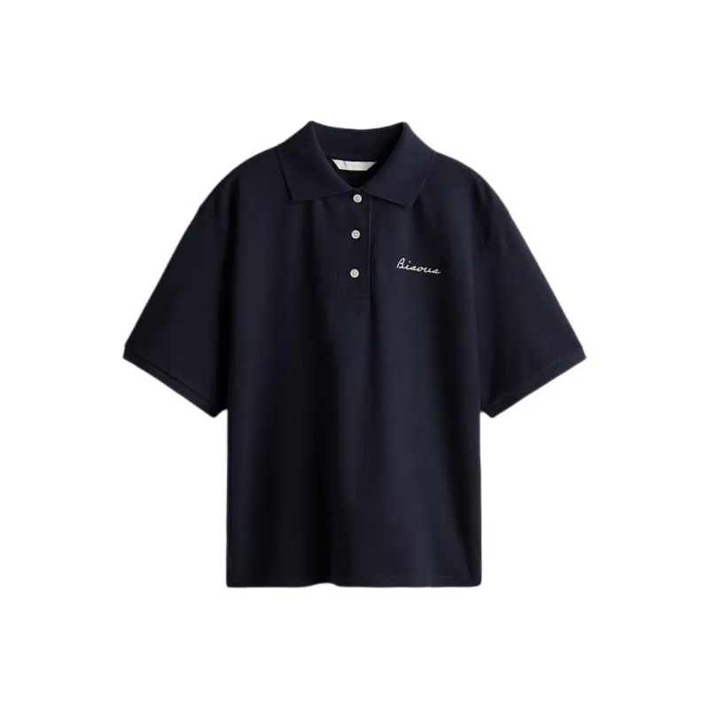 H&M Polo Shirt Women's Marine Blue-0