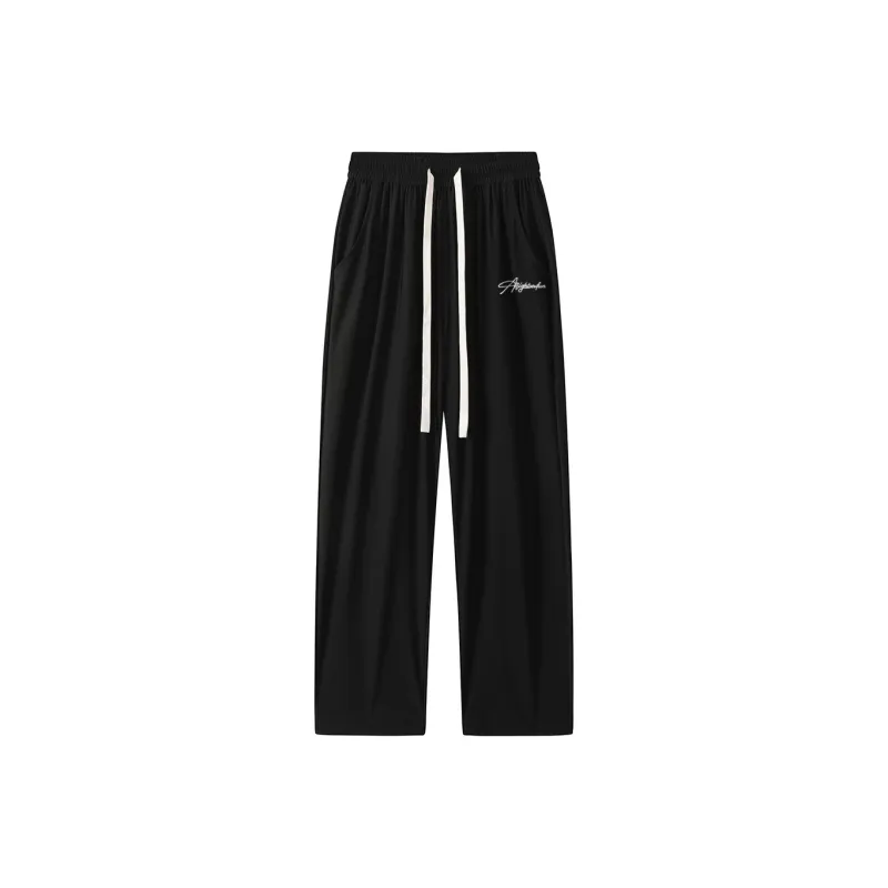7 SEVFUN Knitted Sweatpants Unisex Black-0