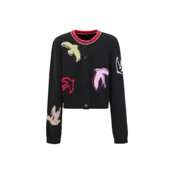 Self Who Knitwear Women's Colorful Black