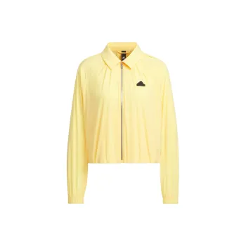Adidas Windbreaker Jackets Coats Women's Bright Yellow