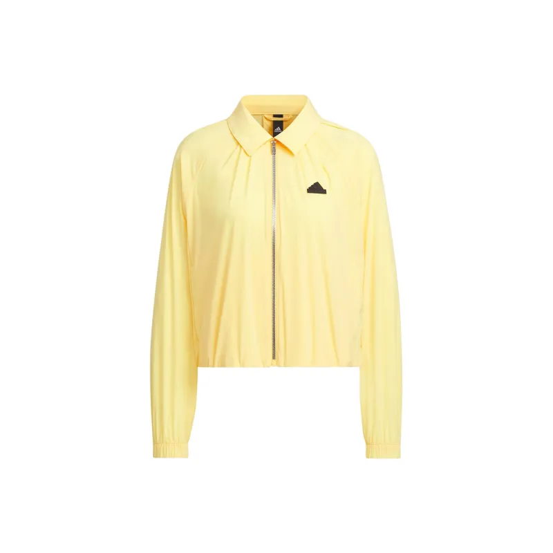 Adidas Windbreaker Jackets Coats Women's Bright Yellow-0