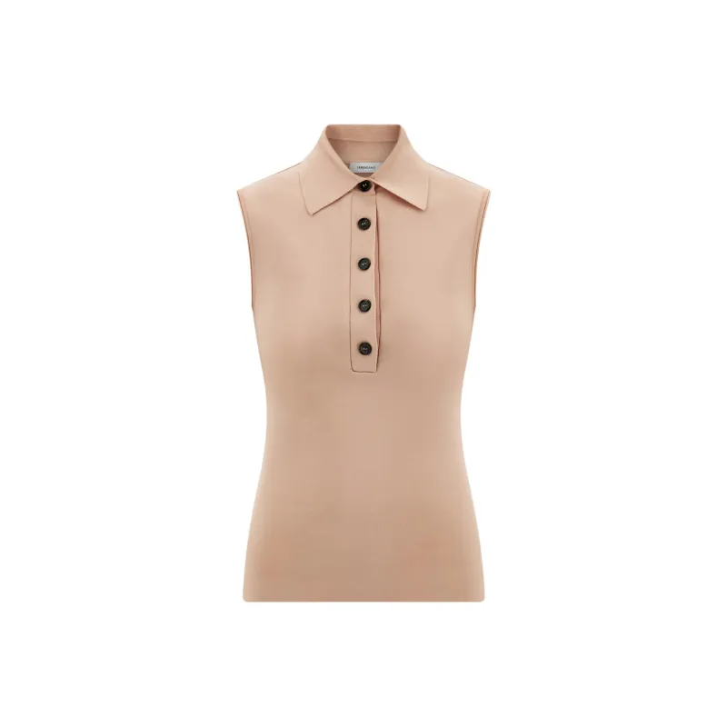 FERRAGAMO SS25 Polo Shirt Women's Ballet Pink-0