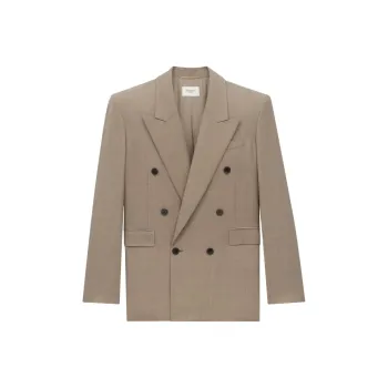 SAINT LAURENT Jackets Coats Women's Khaki