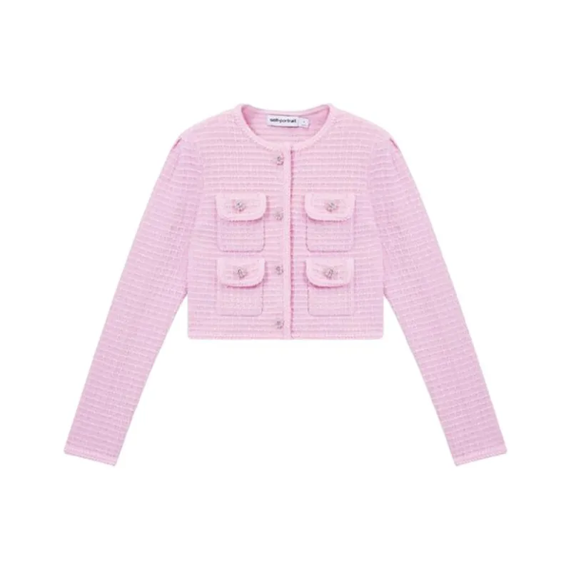 Self portrait Jackets Coats Women's Pink-0