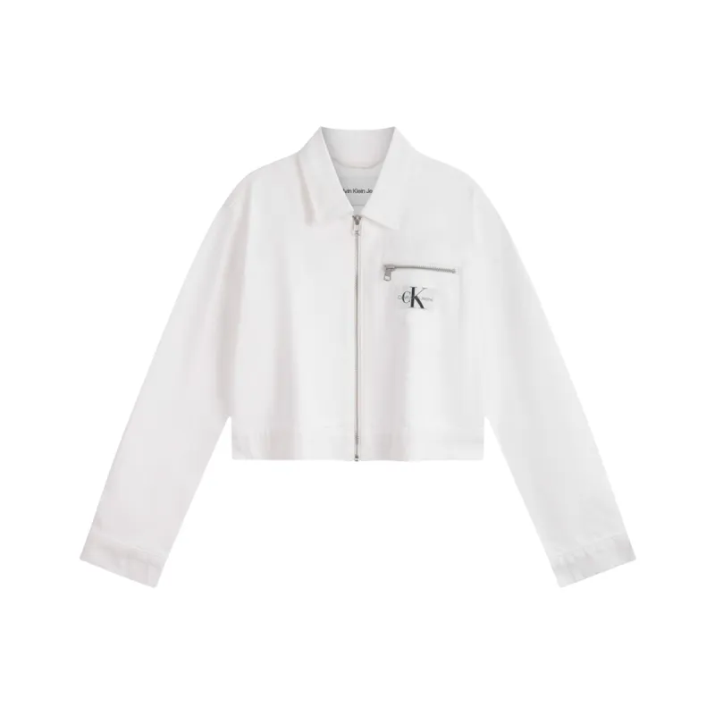 CALVIN KLEIN Jacket Women's White Denim-0