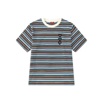 Checkitout T Shirt Unisex Light Ash White Brown Blue