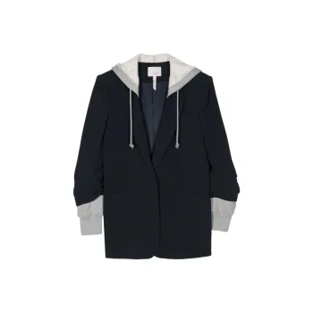 Cinq A Sept Single breasted Hooded Blazer
